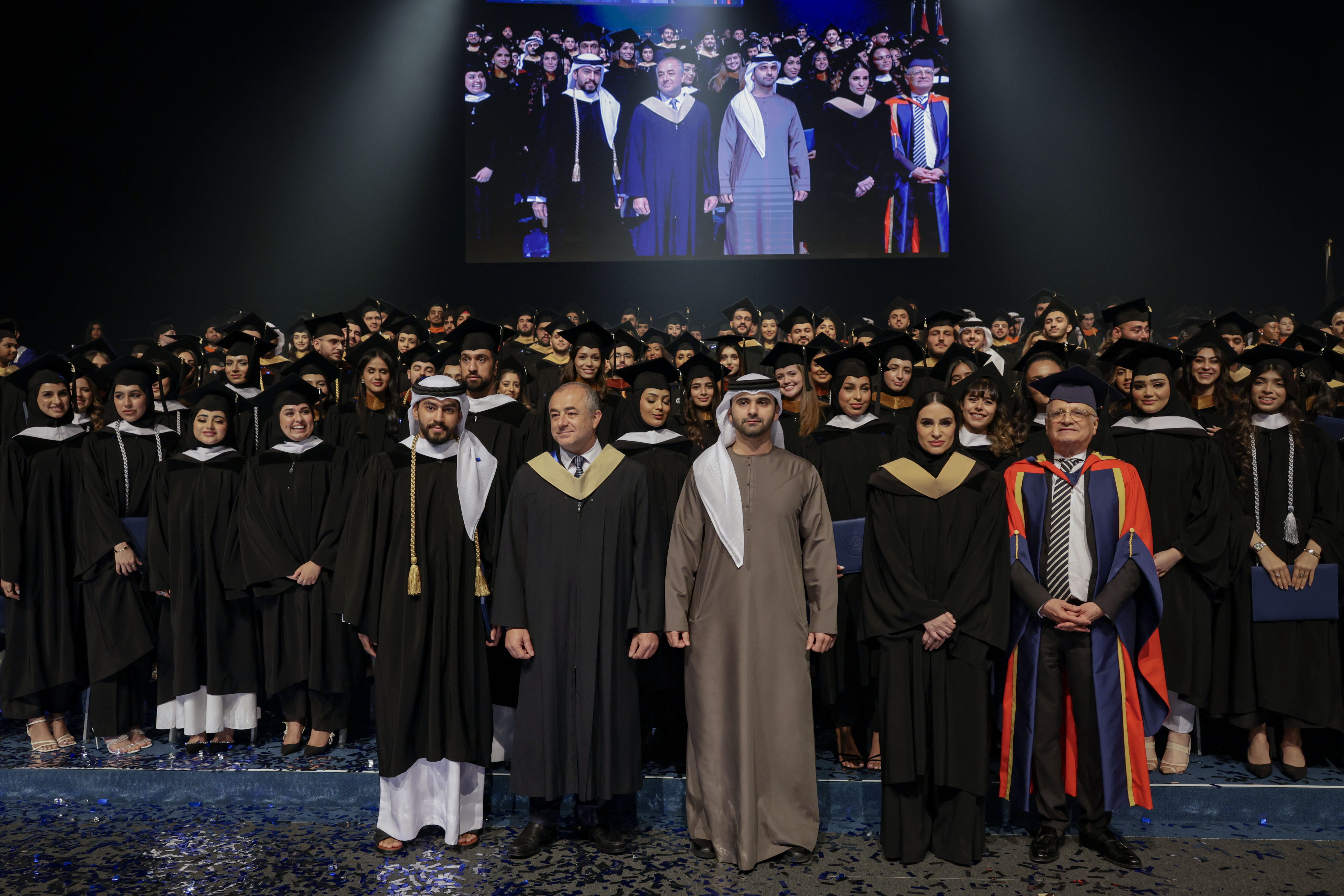 Mansoor bin Mohammed honours graduates at 27th commencement ceremony of