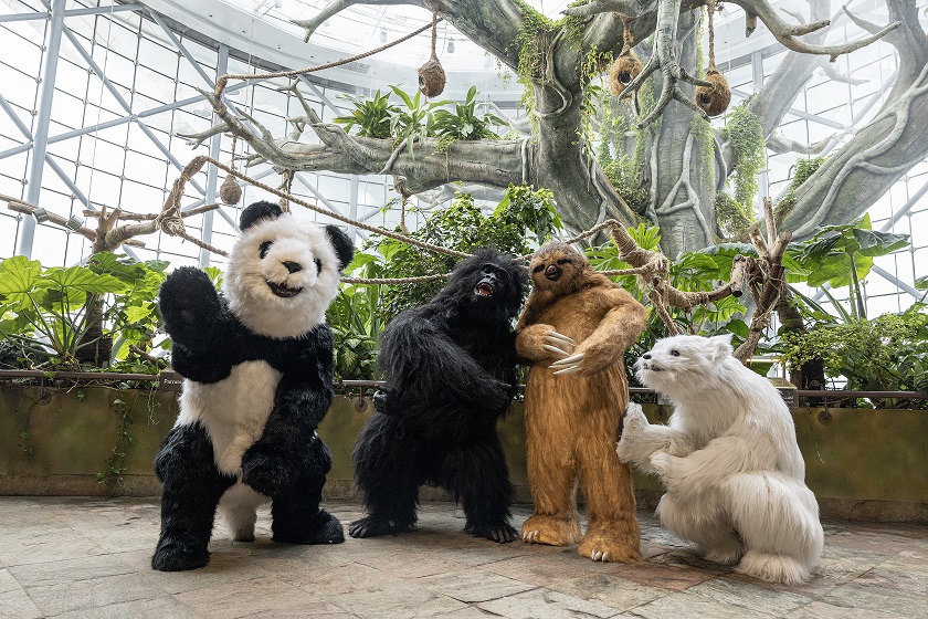Four wildlife mascots arrive at The Green Planet Dubai