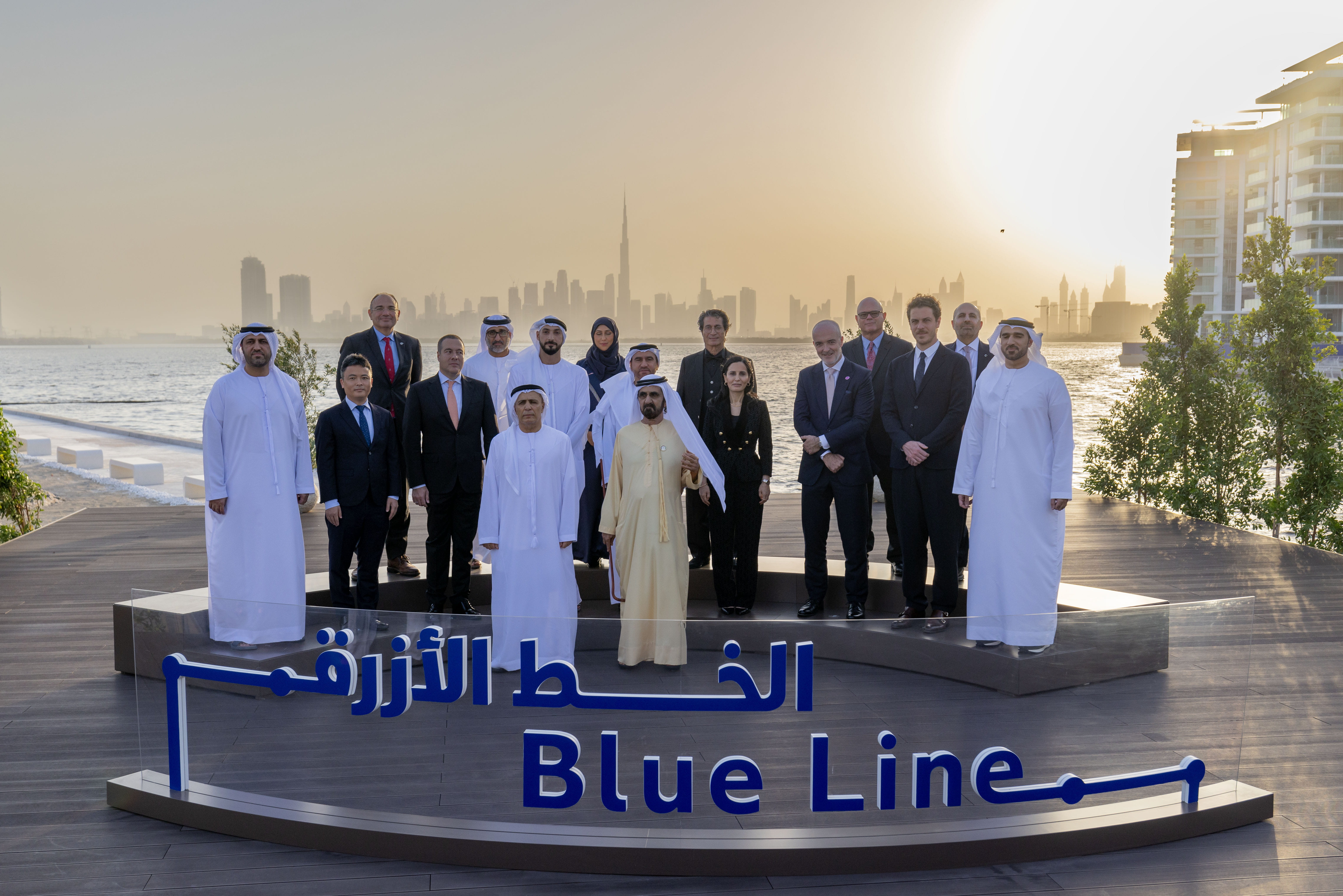 Dubai Metro Blue Line foundation stone ceremony